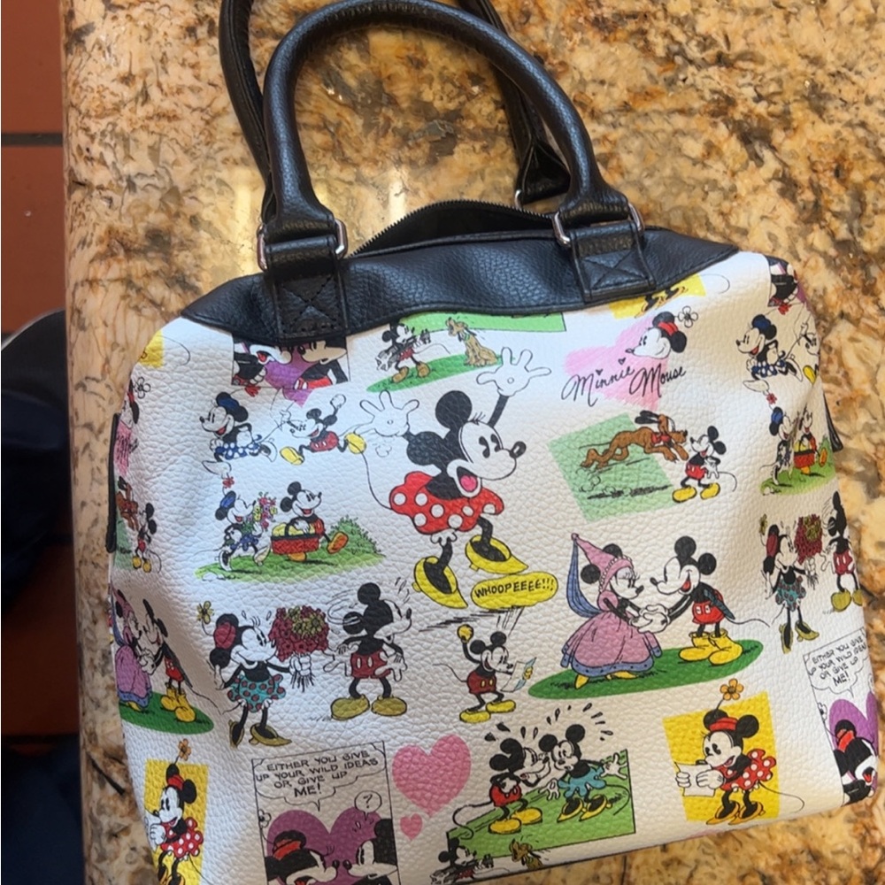 Disney Mickey and Minnie Colorful Comic Satchel